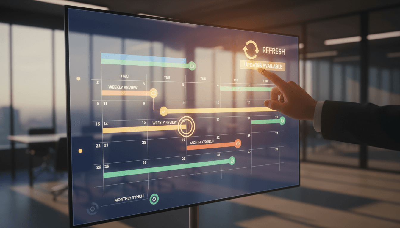 Mises à jour mensuelles automatiques des données